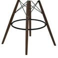 thumbnail image 3 of Armen Living Nicos Mid-Century Barstool-Color:White,Finish:Walnut, 3 of 7