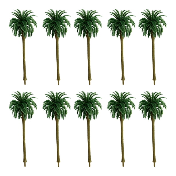 Árbol de coco artificial extraíble DIY Hecho a mano Hecho a mano Estudiante Enseñanza Falso Palm Home Sala de estar Decoración de patio 10 piezas Speravity HA012018-00