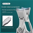 thumbnail image 6 of German Nail Clippers for Men Set of 2,Large Wide Jaw German Nail Clippers for Thick Nails, Professional Ultra Sharp Stainless Steel Toenail Splashless Nail Clipper (Black+Color), 6 of 7