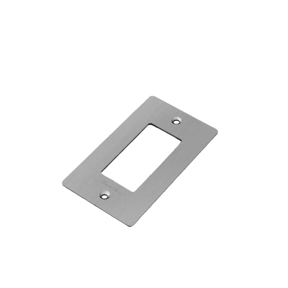 Buster   Punch NPL-07292 Wall Plates Single Rocker Switch Outlet - Silver