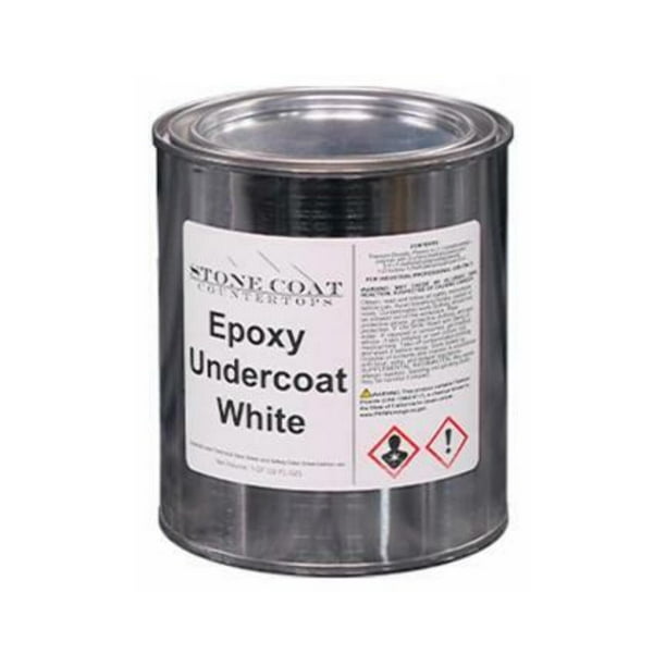 White Epoxy Undercoat (1 Quart, 32 Fl Oz) Epoxy Paint and Primer Mix