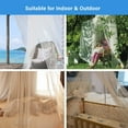 thumbnail image 6 of HEJULIK Lace princess dome floor standing mosquito net, raised and encrypted, large mosquito net for cots, single beds, double beds, easy to install, beige., 6 of 9