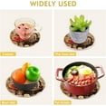 thumbnail image 5 of FREEAMG 2Pcs Music Flower Pot Holders, Round Cotton Thread Weave Trivets Pot Holders Set for Pot, Bowl, Hot Dishes, Plates, Coasters, 5 of 7