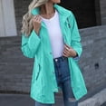 thumbnail image 4 of Niaviben Windbreaker for Women Womens Windbreaker Jacket with Hood Lightweight Breathable Rain Jackets Long Trench Coat for Women Lightweight Jacket Womens Jackets Dressy Casual Mint Green L, 4 of 8