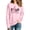 18# White, variant on Breast Cancer Shirts for Women Breast Cancer Awareness Long Sleeve T Shirt, Graphic Tee Fall Casual Long Sleeve T-shirt Support Squad Breast Cancer Casual Tops Black XXL