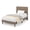 brown, variant on Modern Corduroy Upholstered Platform Bed Frame with Headboard - Sturdy Metal & Wooden Slats Support - Noise-Free, No Box Spring Required - Easy Assembly - Full & Twin Size Options