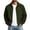Green, variant on Full Zip Track Jacket for Men Laydown Collar Casual Stylish Golf Office Tops Work Windbreaker Daily Comfort Soft Fit Bomber Coat