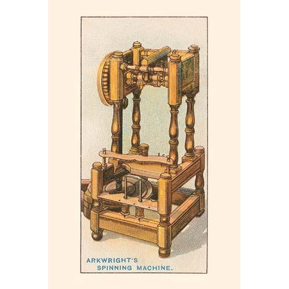 Arkwright's Spinning Machine-Fine Art Canvas Print (20" x 30")
