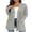08-C-Gray, variant on JWD Women's Cardigan Casual Lightweight with Pocketes Long Sleeve Open Front Cardigan Black L