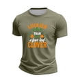 thumbnail image 2 of Men's St. Patrick's Day Lucky Clover Graphic Crew Neck Short Sleeve T Shirt, 2 of 4