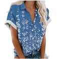 thumbnail image 1 of Mujeres Pantalones Cortos Impresos Blusas de Manga Corta Y Top Regular, Vestido de Moda de Verano Casual para Mujeres, 1 of 4