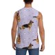 thumbnail image 4 of Balery German Shepherd Dog Camisetas sin mangas para hombre, absorbe la humedad y protege contra el mal olor.-X-Large, 4 of 7