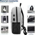 thumbnail image 3 of Mochila Antirrobo de 3 piezas, Bluelander con Puerto USB y Puerto para Audífonos, Gris, 3 of 6