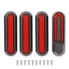 20 piezas tapacubos para ruedas, carcasas protectoras, pegatinas reflectantes para M365 (rojo) Tmvgtek paseo en bicicleta