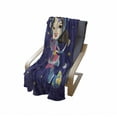 thumbnail image 4 of Retro Soft Flannel Fleece Throw Blanket, Little Girl Exploring Space with Cosmic Fashion Galactic Adventure Kids Cartoon, Cozy Plush for Indoor and Outdoor Use, 50" x 70", Multicolor, by Ambesonne, 4 of 6