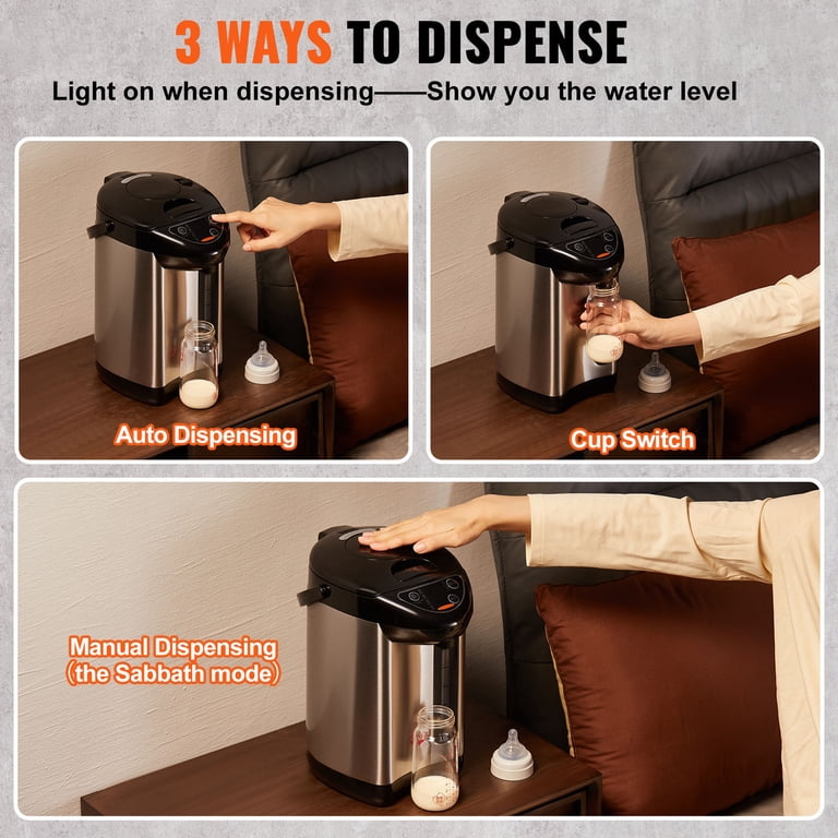 KFFKFF 4L Hot Water Dispenser, Stainless Steel photo 5