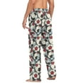 thumbnail image 7 of joogoo Men's Pajama Pants Football Soccer Ball Soft Long Sleep Lounge Pjs Bottoms 2XL, 7 of 7