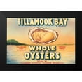 thumbnail image 2 of Retrolabel 14x11 Black Modern Framed Museum Art Print Titled - Tillamook Bay Whole Oysters, 2 of 5