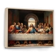 thumbnail image 2 of Designart "The Last Supper Of Today A Masterpiece" Spiritual Floater Framed Wall Decor, 2 of 7