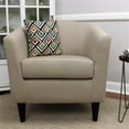 thumbnail image 2 of Fox Hill Trading Windsor 17.5" Traditional Fabric Club Chair in Beige, 2 of 6