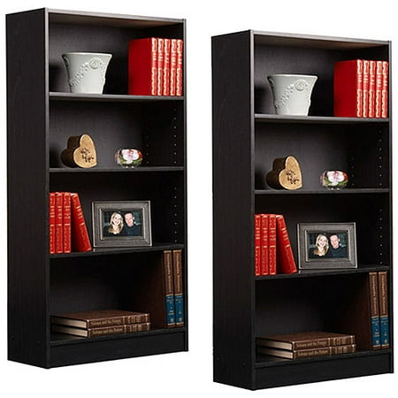 Orion 4-Shelf Bookcases, Set of 2