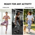 thumbnail image 6 of COUVER Women's High Waisted Performance Activewear Leggings Denim Blue Small, 6 of 6