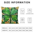 thumbnail image 6 of Nawypu  St. Patrick's Day Pillow Covers Green Shamrocks Lucky Charm Irish Kisses Leprechaun Hat Farmhouse Throw Pillowcases for Home Sofa Couch Cushion Decoration &nbsp;2pc, 6 of 6