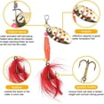 thumbnail image 4 of Easy To Use Trout Lures Spinner Baits, Continuous Flash And Vibration For Bass Fishing, Hard Metal Spinner Baits Kit For Freshwater Saltwater, 4 of 7