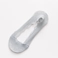 thumbnail image 2 of 5 Pairs Floral Lace No-Show Socks for Women, Ultra-Low Cut Breathable Liners with Silicone Grip for Summer Flats & Heels Light Gray, 2 of 7