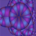 thumbnail image 1 of Ahgly Company Machine Washable Indoor Square Transitional ly Purple Area Rugs, 5' Square, 1 of 7