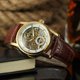 thumbnail image 2 of FORSINING Reloj de pulsera masculino mecánico automático con correa de cuero PU resistente al agua (oro blanco), 2 of 4