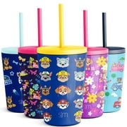 Simple Modern Viacom Kids Cup 12 Ounce Classic Tumbler with Lid and Silicone Straw - Vacuum Insulated Stainless Steel for Toddlers Girls Boys