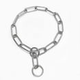 thumbnail image 1 of Stainless Steel Dog Collar Pet Training P Chain Big Dog Anti-bite Necklace Anti-rush Collar Telescopic (3pcs, Silver), 1 of 3