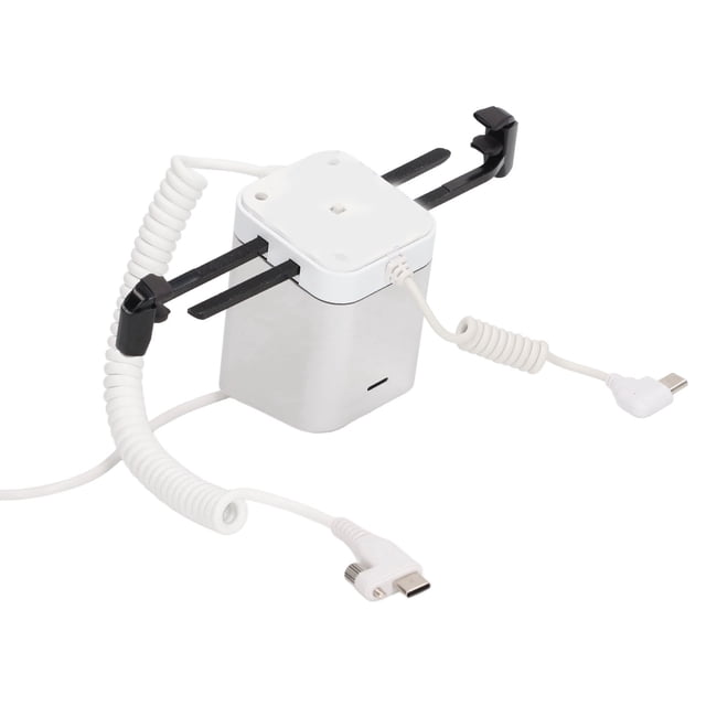 Soporte de Exhibición Antirrobo - Función de Carga Soporte para Tabletas de Teléfonos Celulares con Garras Alarma de Seguridad de 95-120dB para Exhibición de Mercancías y