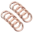thumbnail image 1 of Unique Bargains Rose Gold Spring Gate O Ring Snap Clip Buckle, Zinc Alloy, 10 Pack, 1 of 5