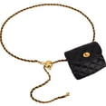 thumbnail image 1 of Bolsos cruzados para mujer, bolso con cadena de cuero para cinturón, bolso cruzado a la cintura, riñonera, bolso de mano de noche a la moda, mini bolso de mano desmontable, 1 of 5