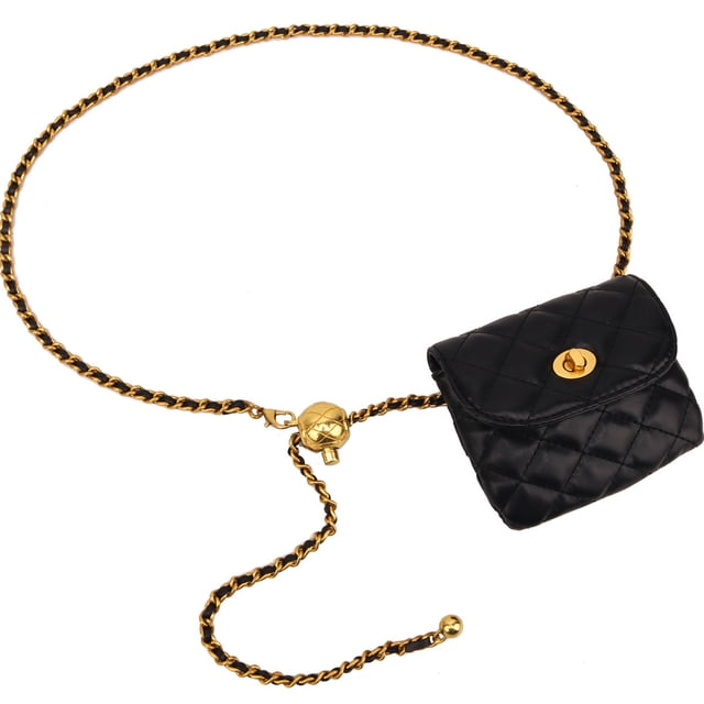 Bolsos cruzados para mujer, bolso con cadena de cuero para cinturón, bolso cruzado a la cintura, riñonera, bolso de mano de noche a la moda, mini bolso de mano desmontable