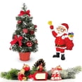 thumbnail image 4 of 40CM Mini Battery Powered Tabletop Christmas Tree Hanging Decoration Artificial Pine Tree, 4 of 6
