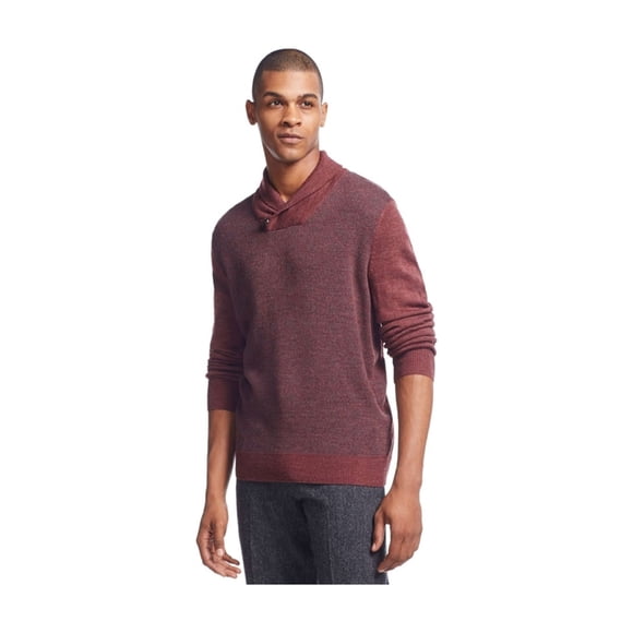 Suéter Geoffrey Beene con estampado de diamantes para hombre rojo grande