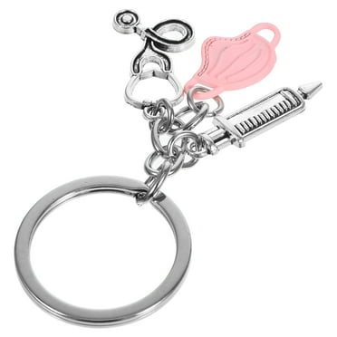 HEMOTON 2pcs Doctor Nurse Keychain Medical Assistant Theme Decorative Pendant for Purse Handbag and Car Key Decor