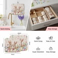 thumbnail image 6 of Dish Drying Mat for Kitchen Countertop, Cute Bunny Absorbent Microfiber Dish Mat Quick Dry Non Slip Draining Mat Kitchen Drying Pad for Dishes, Utensils 18x24 Inch Easter Eggs Spring Flowers Leaves, 6 of 9