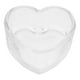 thumbnail image 1 of Portavelas de cristal transparente con forma de corazón para velas de té. Decoración ideal para bodas, fiestas y cenas románticas., 1 of 8