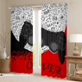 thumbnail image 2 of Manfei Cartoon Console Curtains Pack of 2 (42x84 Each),Modern Video Game Curtains Blackout,Red White Black Bedroom Curtains For Boys Teens,Super Cozy Room Decor, 2 of 6