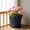 Black, variant on Thickened Flower Pot, Sturdy Ceramic Texture Plants Vessel for Household Balcony Patio Landscaping Garden Decor Plants Container