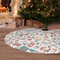 thumbnail image 6 of Lsque Summer Life Print Christmas Tree Skirt, Tree Skirt with Ties or Velcro, Perfect for Holiday Decorations, Halloween, and New Year-48", 6 of 7