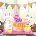 thumbnail image 3 of Inteprter Conejo de Pascua Adorno festivo Pintado a mano Aspecto de moda Huevo de Muebles de Conejito Decoración Fiesta Kits de decoración para fiestas conejo/huevo, 3 of 6