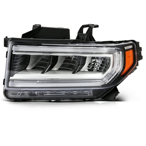 SCITOO Headlight Assembly Fit 2020-2023 for GMC Acadia Chrome Housing Amber Reflector Left Side Headlight GM2502506