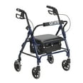thumbnail image 2 of Drive Medical Junior Rollator Rolling Walker with Padded Seat, Blue, 2 of 2