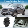 thumbnail image 2 of Interruptor de ventana eléctrica Unique Bargains para Hyundai Tucson, interruptor de control de ventana, ABS negro, lado del pasajero negro, 2 of 7