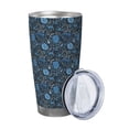 thumbnail image 2 of KLL Winter Blue Forest Deer Print 40oz Stainless Steel Insulated Car Cup with Spillproof Lid - Keep Your Drink Hot or Cold on the Go-Straw Two-piece Set, 2 of 8
